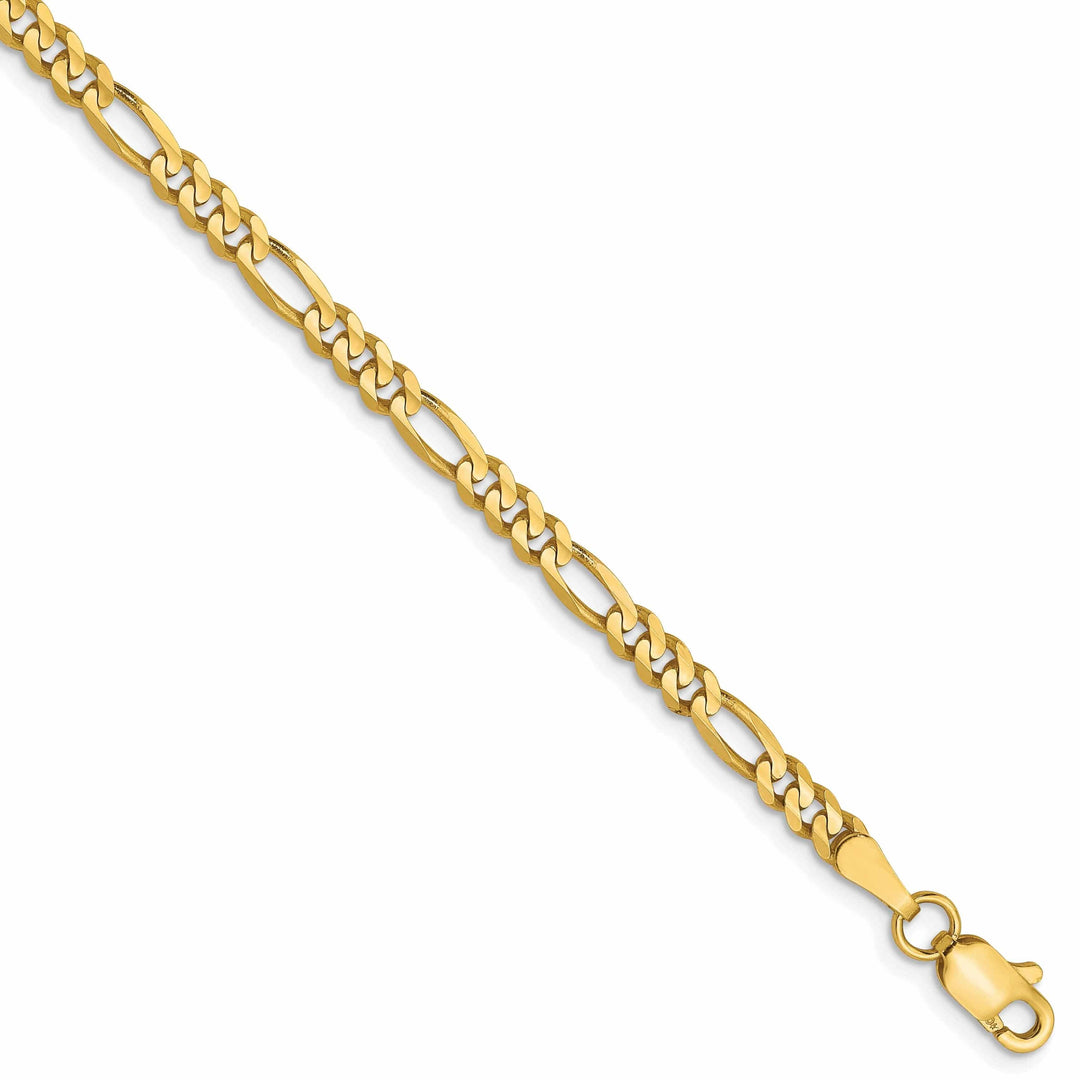 Lovely Rita's Bracelets 10k Yellow Gold 3.0mm Figaro Chain