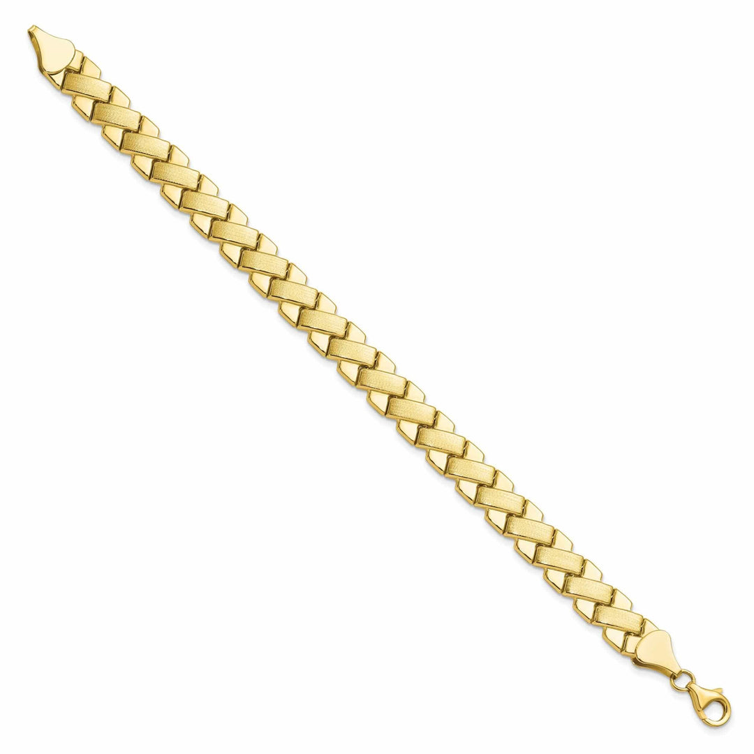 Lovely Rita's Bracelets 10k Yellow Gold Criss Cross Fancy Bracelet