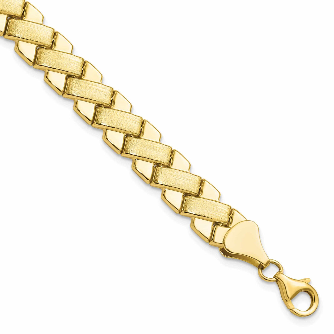 Lovely Rita's Bracelets 10k Yellow Gold Criss Cross Fancy Bracelet