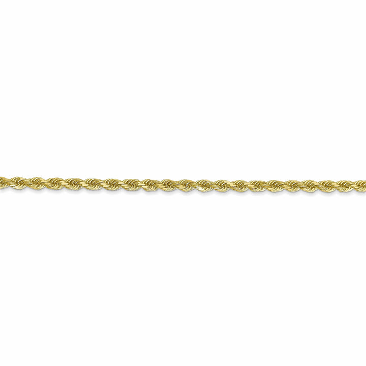 Lovely Rita's Bracelets 10k Yellow Gold Diamond Cut Rope Bracelet 2.5MM