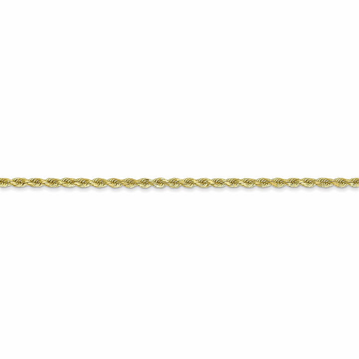 Lovely Rita's Bracelets 10k Yellow Gold Diamond Cut Rope Bracelet 2MM