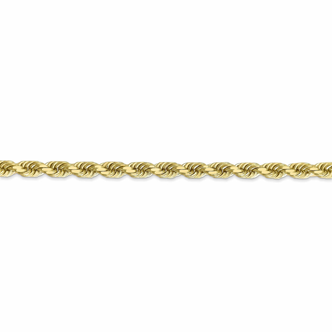 Lovely Rita's Bracelets 10k Yellow Gold Diamond Cut Rope Bracelet 5MM