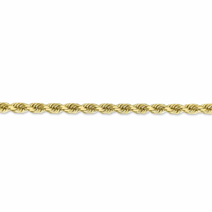 Lovely Rita's Bracelets 10k Yellow Gold Diamond Cut Rope Bracelet 5MM