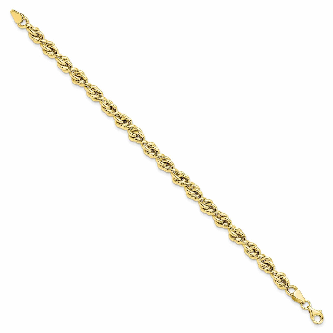 Lovely Rita's Bracelets 10k Yellow Gold Polished Fancy Link Bracelet