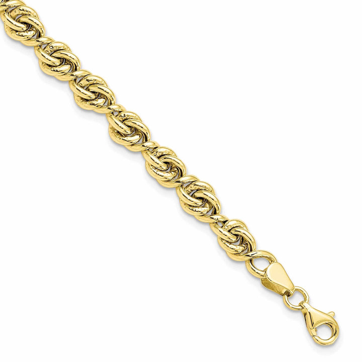 Lovely Rita's Bracelets 10k Yellow Gold Polished Fancy Link Bracelet