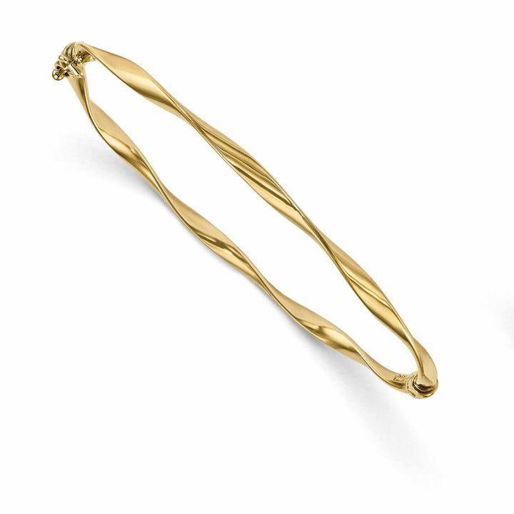Lovely Rita's Bracelets 10k Yellow Gold Polished Hinged Bangle
