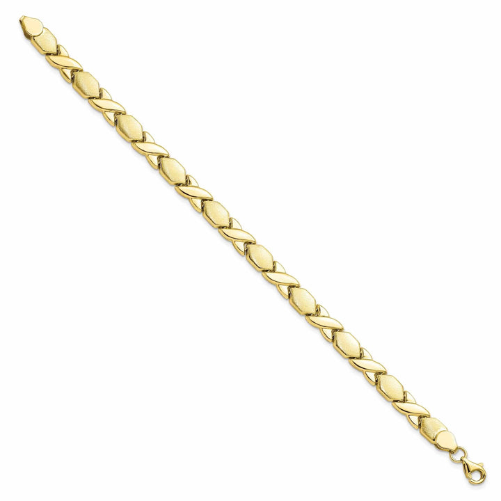 Lovely Rita's Bracelets 10k Yellow Gold X and O Fancy Bracelet