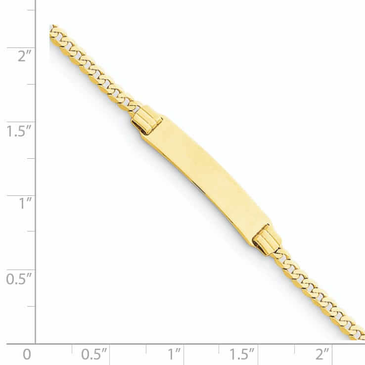 Lovely Rita's Bracelets 14k 6" Curb Link Child ID Bracelet