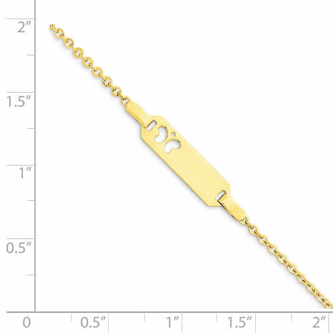 Lovely Rita's Bracelets 14K Childs ID Butterfly Bracelet