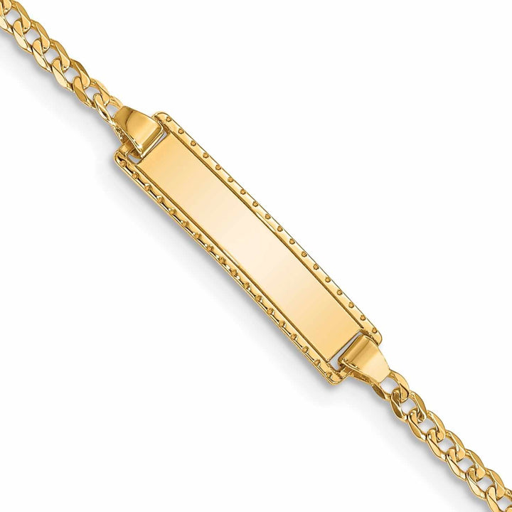 Lovely Rita's Bracelets 14k Curb Link Baby-Child ID Bracelet