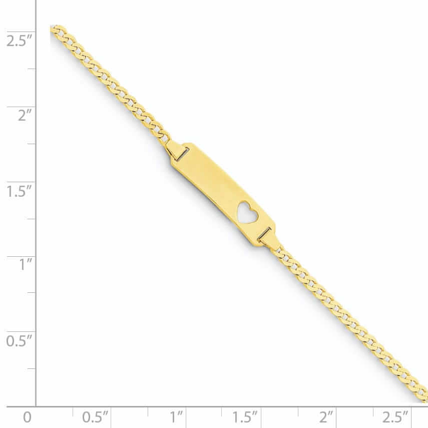 Lovely Rita's Bracelets 14k Curb Link Baby ID Bracelet