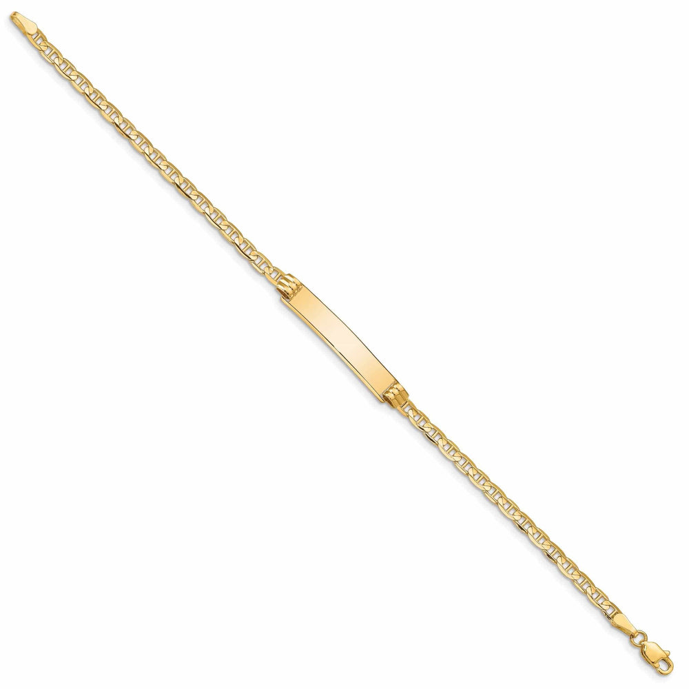 Lovely Rita's Bracelets 14k Gold Anchor ID Bracelet