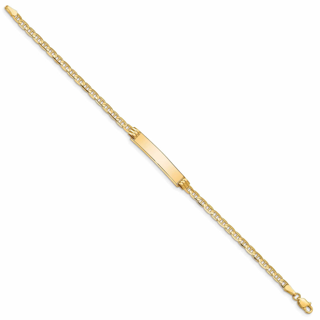 Lovely Rita's Bracelets 14k Gold Anchor ID Bracelet