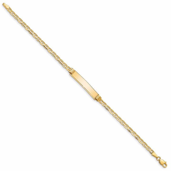 Lovely Rita's Bracelets 14k Gold Anchor ID Bracelet