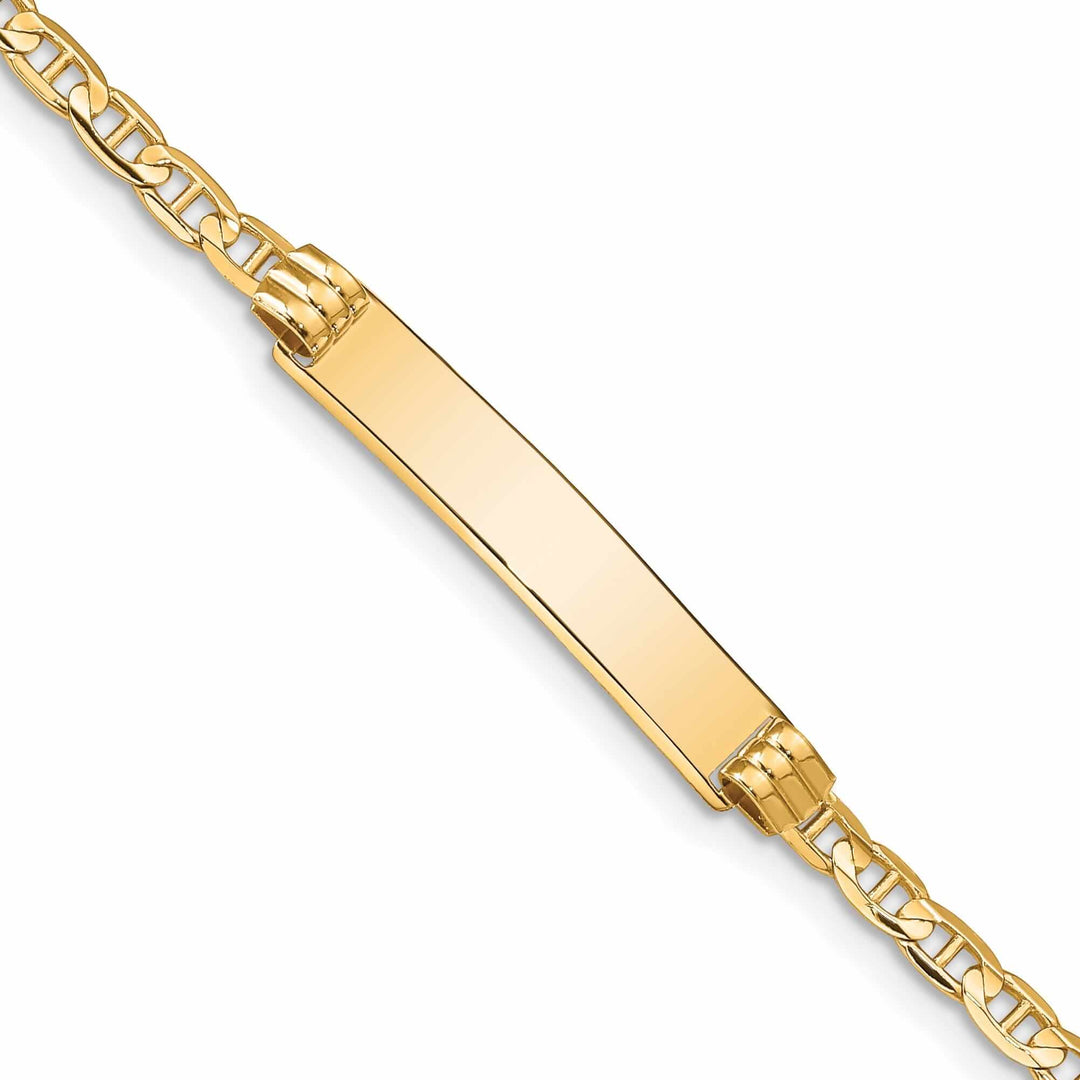 Lovely Rita's Bracelets 14k Gold Anchor ID Bracelet