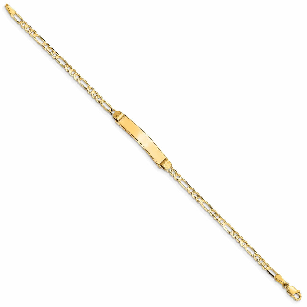 Lovely Rita's Bracelets 14k Gold Figaro ID Bracelet