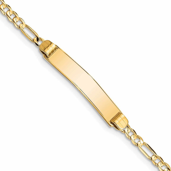 Lovely Rita's Bracelets 14k Gold Figaro ID Bracelet