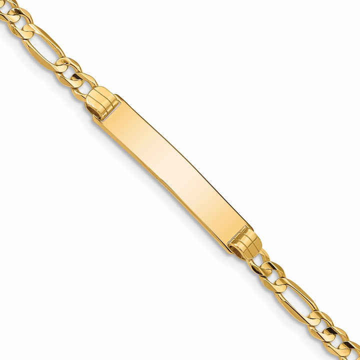 Lovely Rita's Bracelets 14k Gold Figaro ID Bracelet