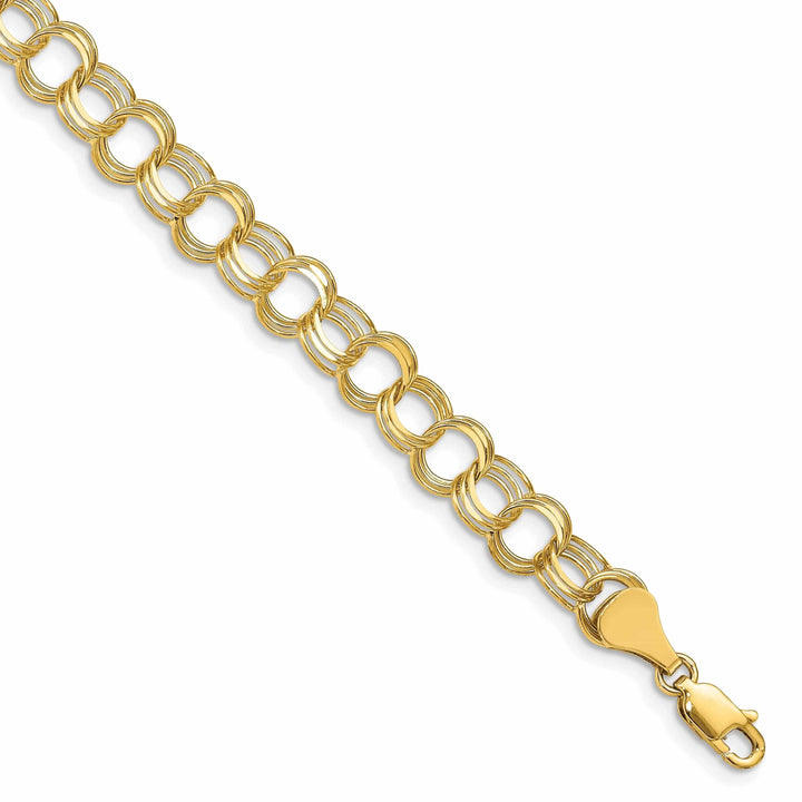 Lovely Rita's Bracelets 14k Gold Triple Link Charm Bracelet