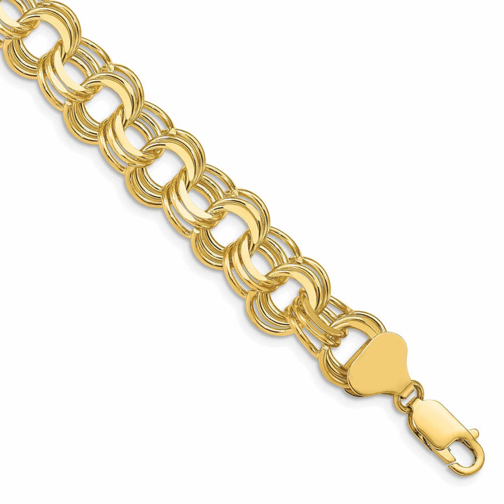 Lovely Rita's Bracelets 14k Gold Triple Link Charm Bracelet