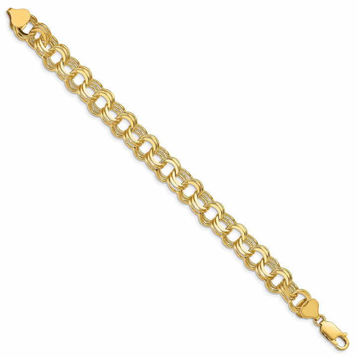 Lovely Rita's Bracelets 14k Gold Triple Link Charm Bracelet