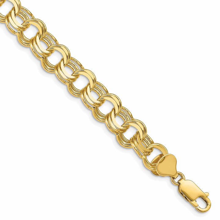 Lovely Rita's Bracelets 14k Gold Triple Link Charm Bracelet