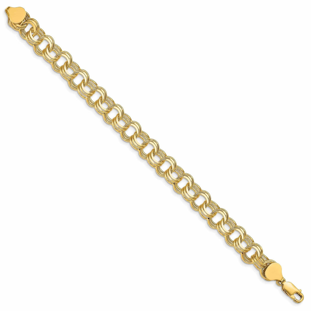 Lovely Rita's Bracelets 14k Gold Triple Link Charm Bracelet