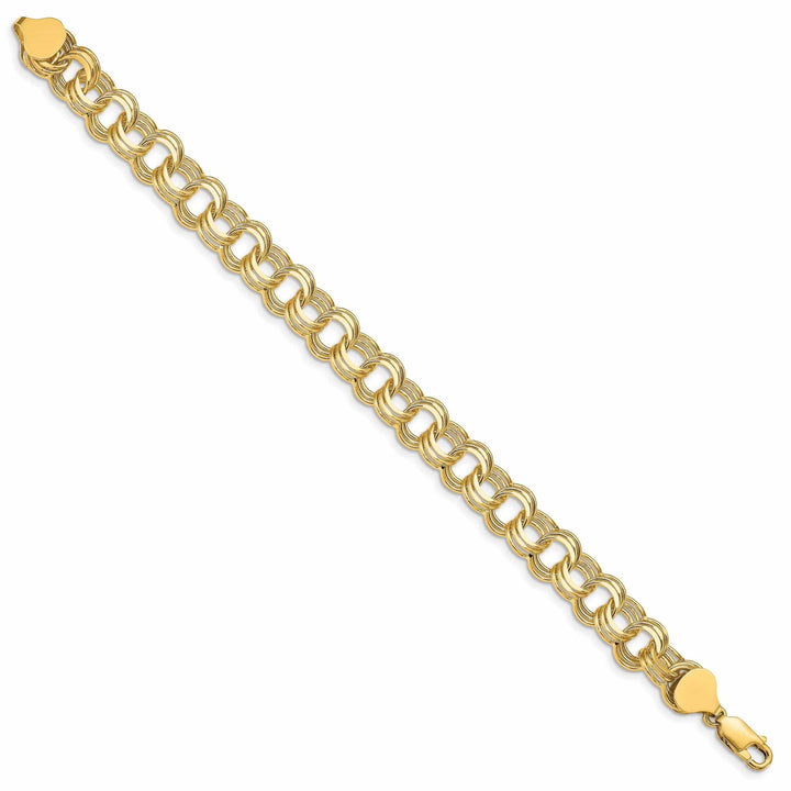 Lovely Rita's Bracelets 14k Gold Triple Link Charm Bracelet