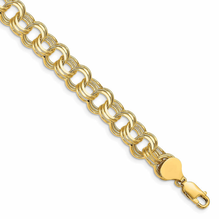 Lovely Rita's Bracelets 14k Gold Triple Link Charm Bracelet