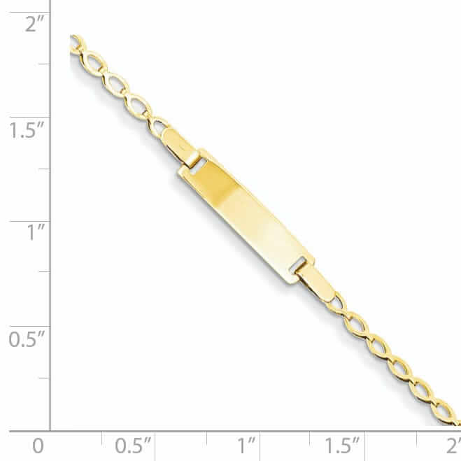 Lovely Rita's Bracelets 14k Polished Baby ID Bracelet