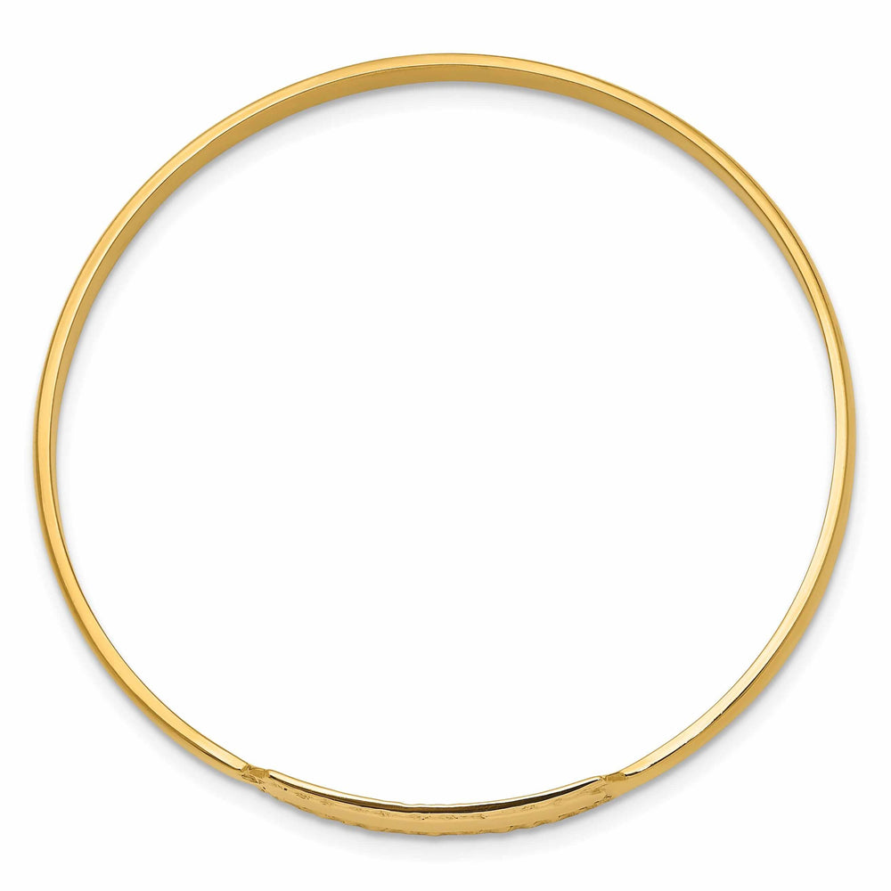 Lovely Rita's Bracelets 14k Slip on 5.5 Inch Baby ID Bangle Bracelet