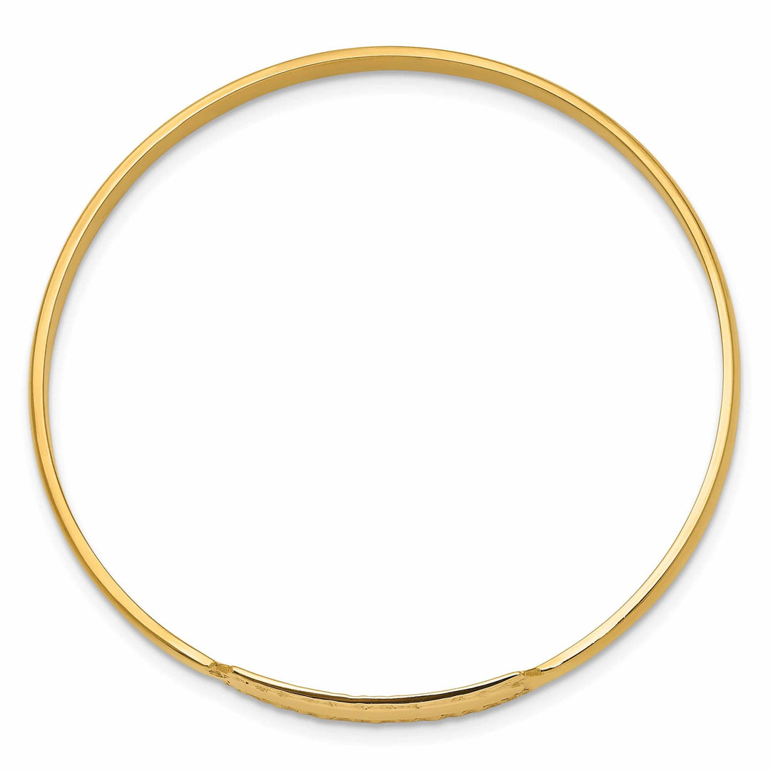 Lovely Rita's Bracelets 14k Slip on 5.5 Inch Baby ID Bangle Bracelet