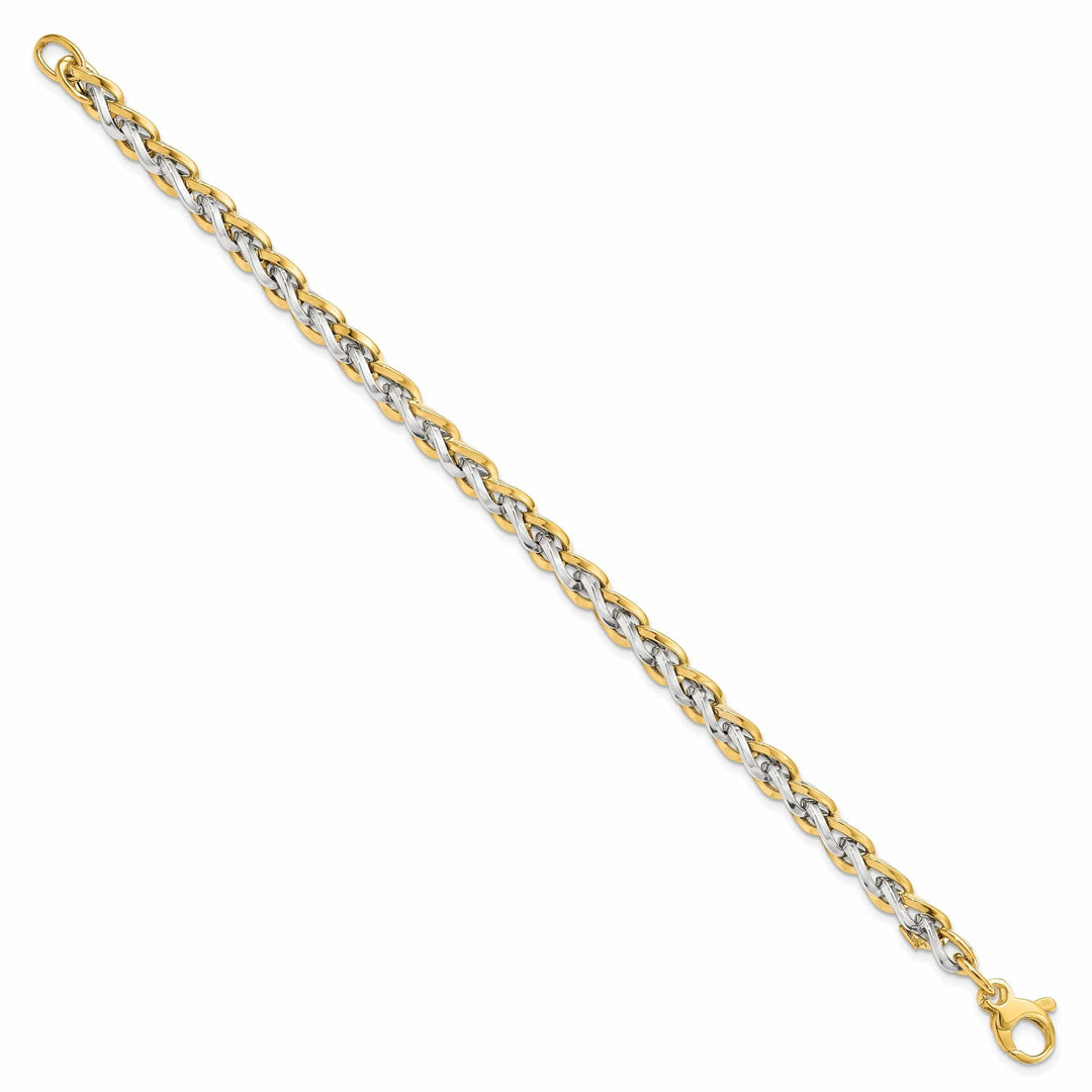 Lovely Rita's Bracelets 14k Two Tone Gold Fancy Link Bracelet