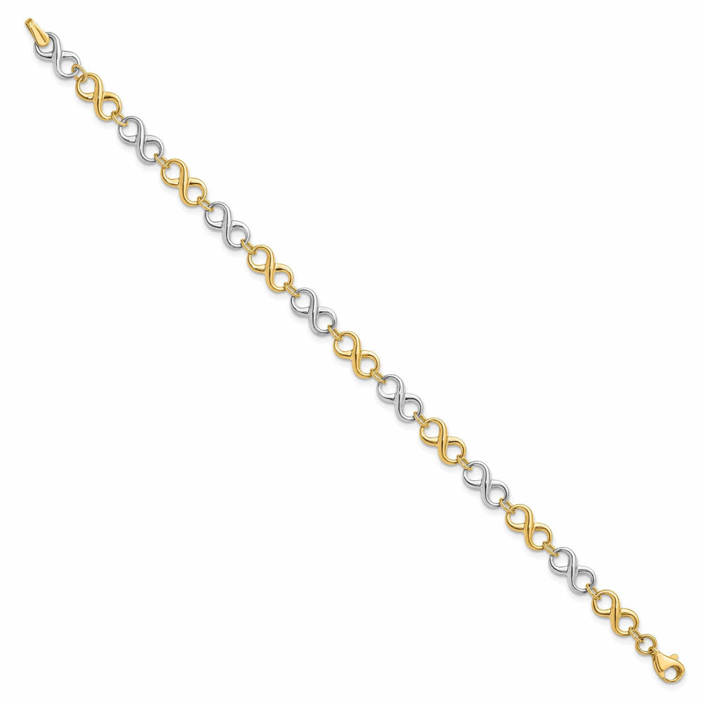 Lovely Rita's Bracelets 14k Two Tone Gold Polished Bracelet
