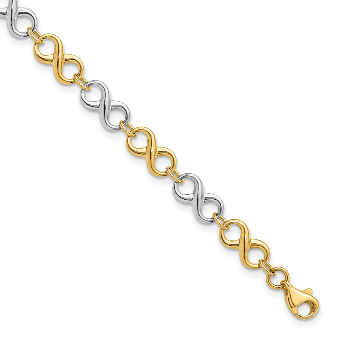 Lovely Rita's Bracelets 14k Two Tone Gold Polished Bracelet