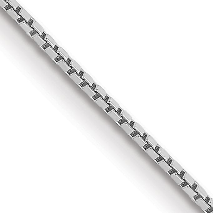 Lovely Rita's Bracelets 14k White Gold 0.90mm Polished Solid Box Chain