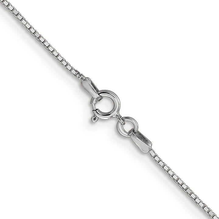Lovely Rita's Bracelets 14k White Gold 0.90mm Polished Solid Box Chain