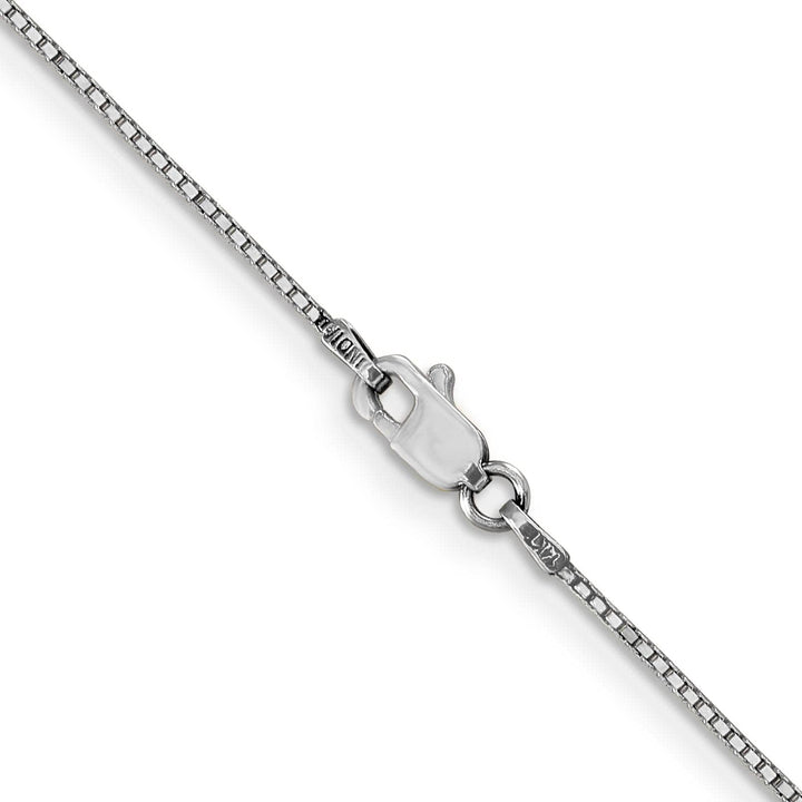 Lovely Rita's Bracelets 14k White Gold 0.90mm Polished Solid Box Chain