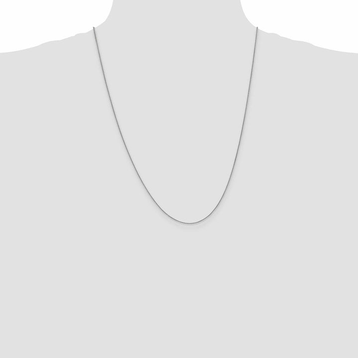 Lovely Rita's Bracelets 14k White Gold 1.00mm Solid Polish Spiga Chain