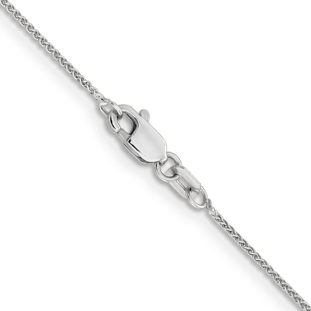 Lovely Rita's Bracelets 14k White Gold 1.00mm Solid Polish Spiga Chain