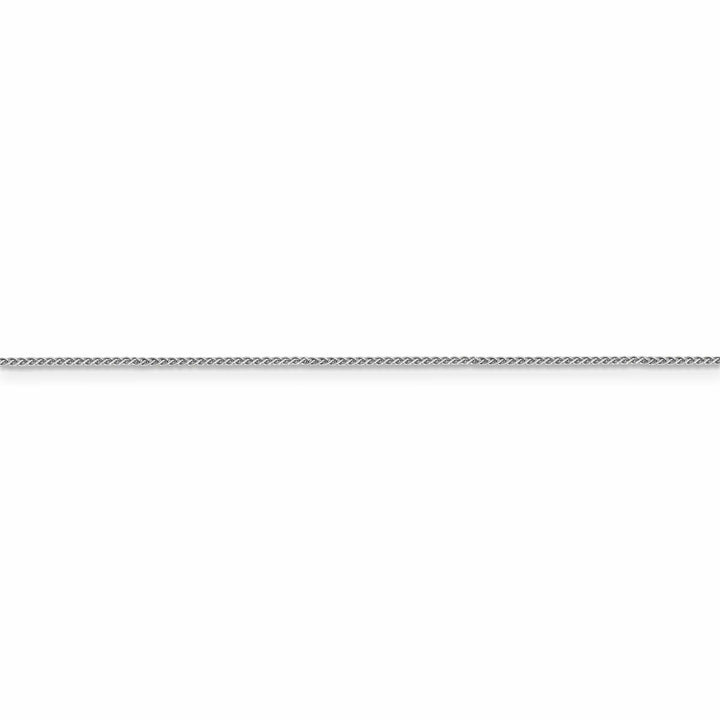 Lovely Rita's Bracelets 14k White Gold 1.00mm Solid Polish Spiga Chain