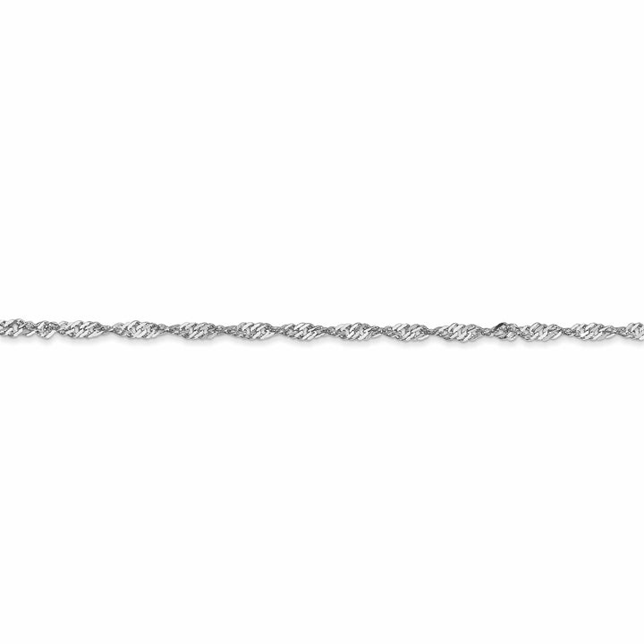 Lovely Rita's Bracelets 14k White Gold 1.70mm Polished Singapore Chain