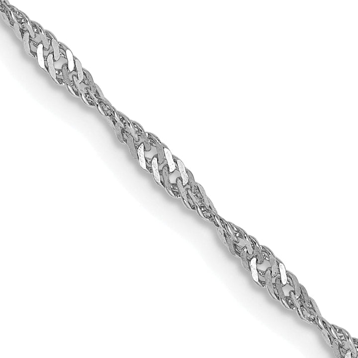 Lovely Rita's Bracelets 14k White Gold 1.70mm Polished Singapore Chain