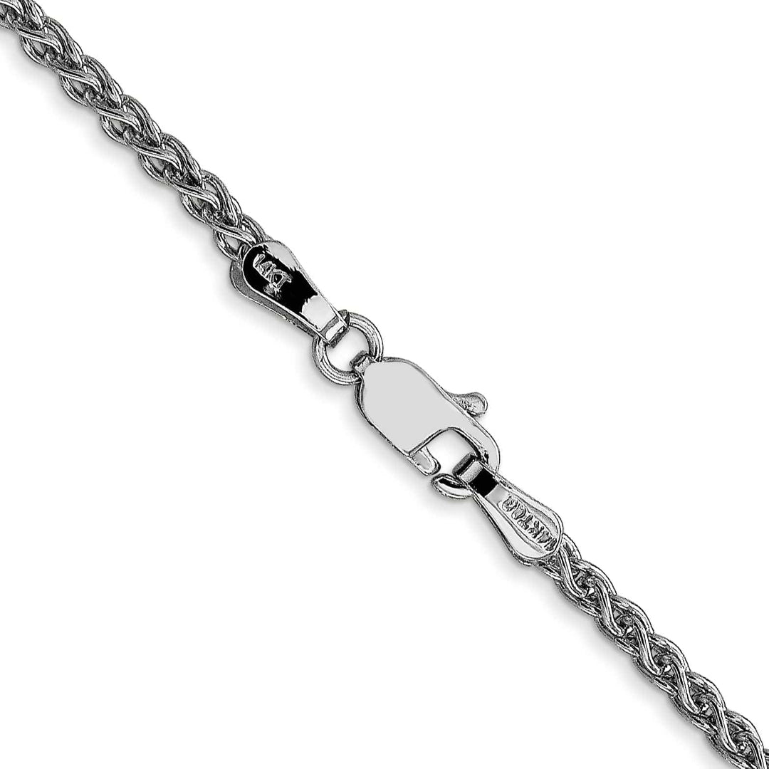Lovely Rita's Bracelets 14k White Gold 2.25m Solid Polished Spiga Chain