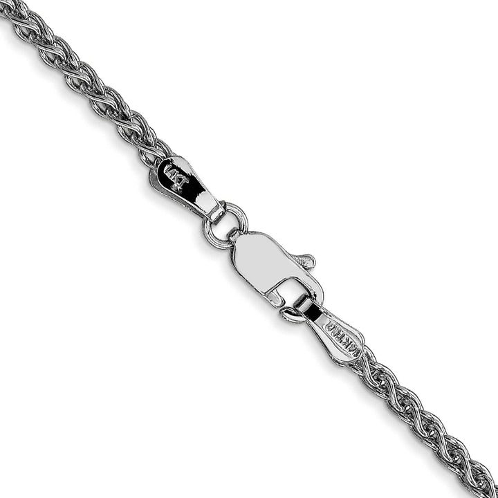 Lovely Rita's Bracelets 14k White Gold 2.25m Solid Polished Spiga Chain
