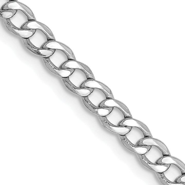 Lovely Rita's Bracelets 14k White Gold 3.35m Semi Solid Curb Link Chain