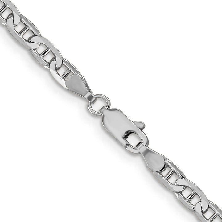 Lovely Rita's Bracelets 14k White Gold 3.75m Solid Concave Anchor Chain