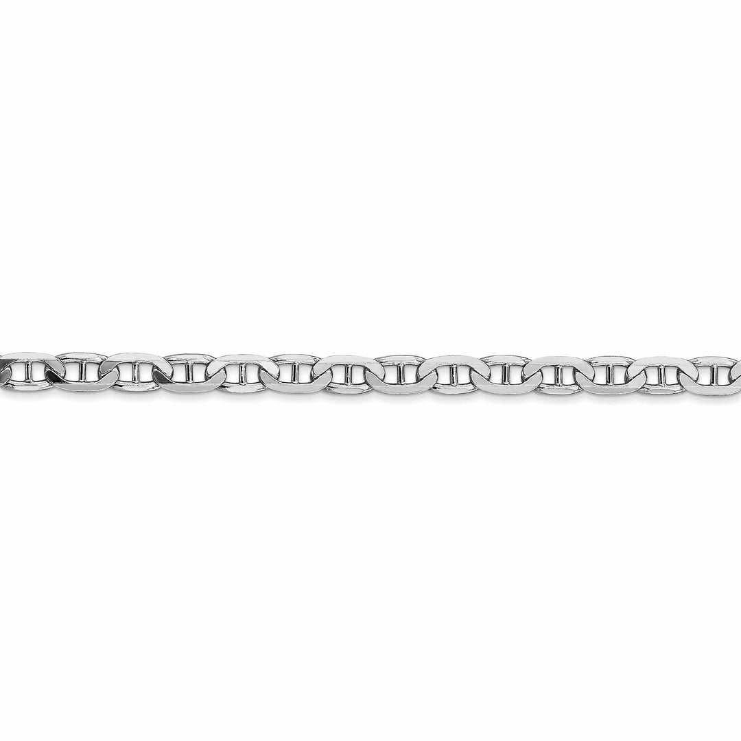 Lovely Rita's Bracelets 14k White Gold 3.75m Solid Concave Anchor Chain