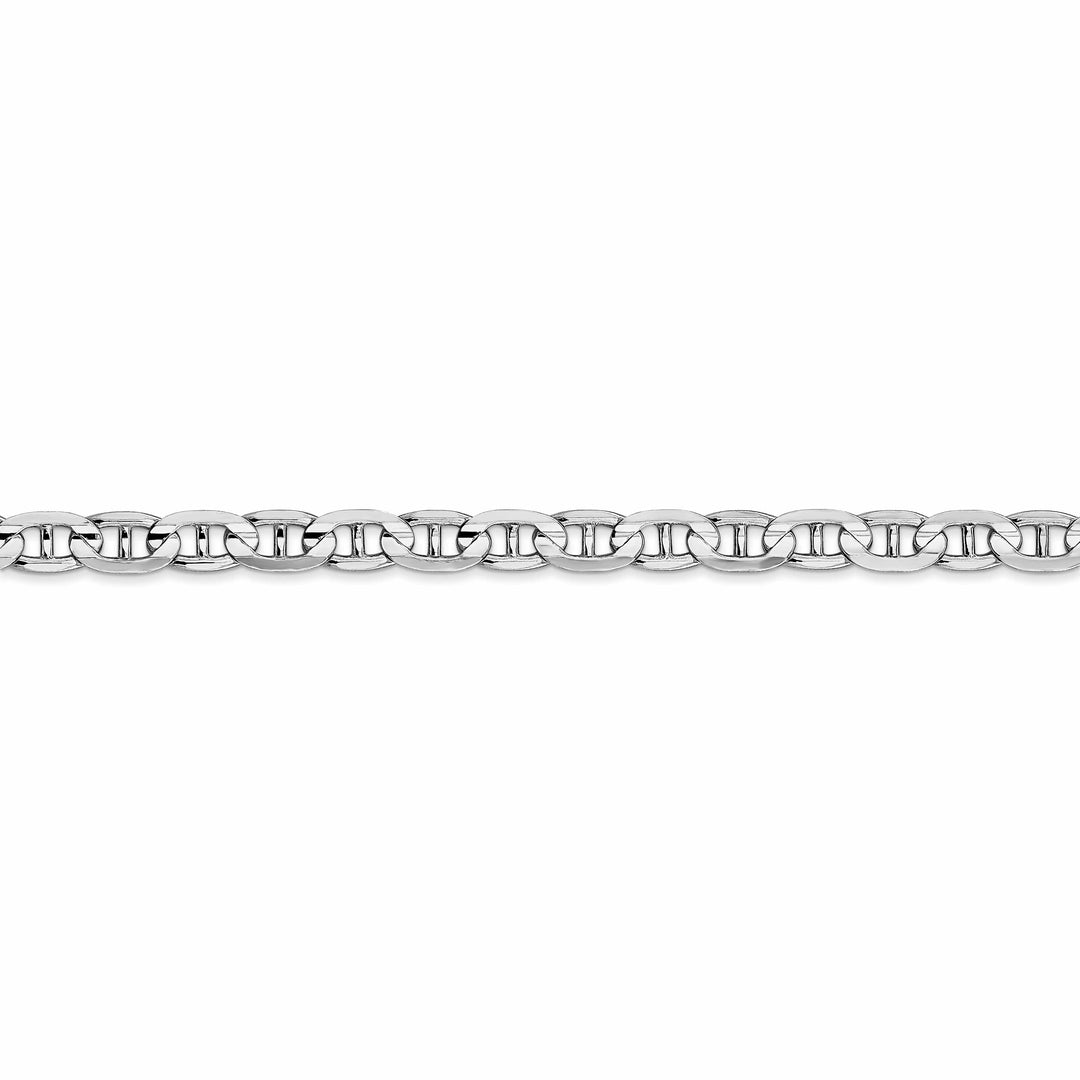Lovely Rita's Bracelets 14k White Gold 4.50m Solid Concave Anchor Chain