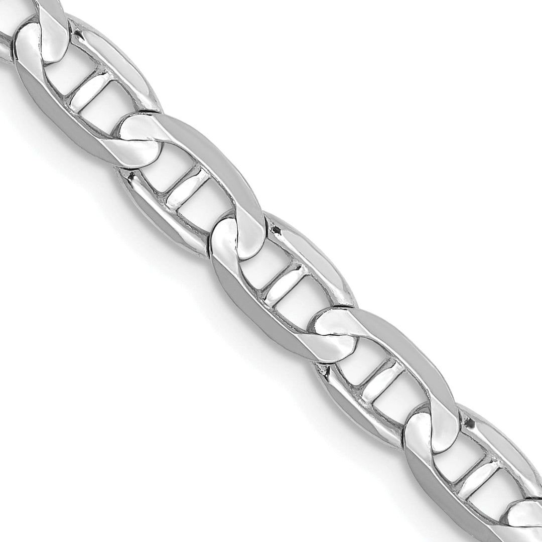 Lovely Rita's Bracelets 14k White Gold 4.50m Solid Concave Anchor Chain